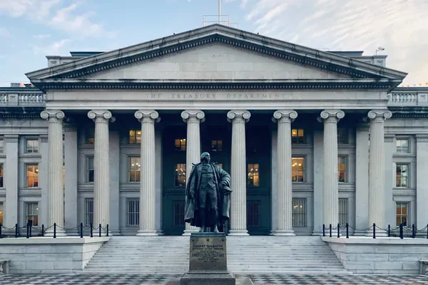Washington DC landmarks after dark