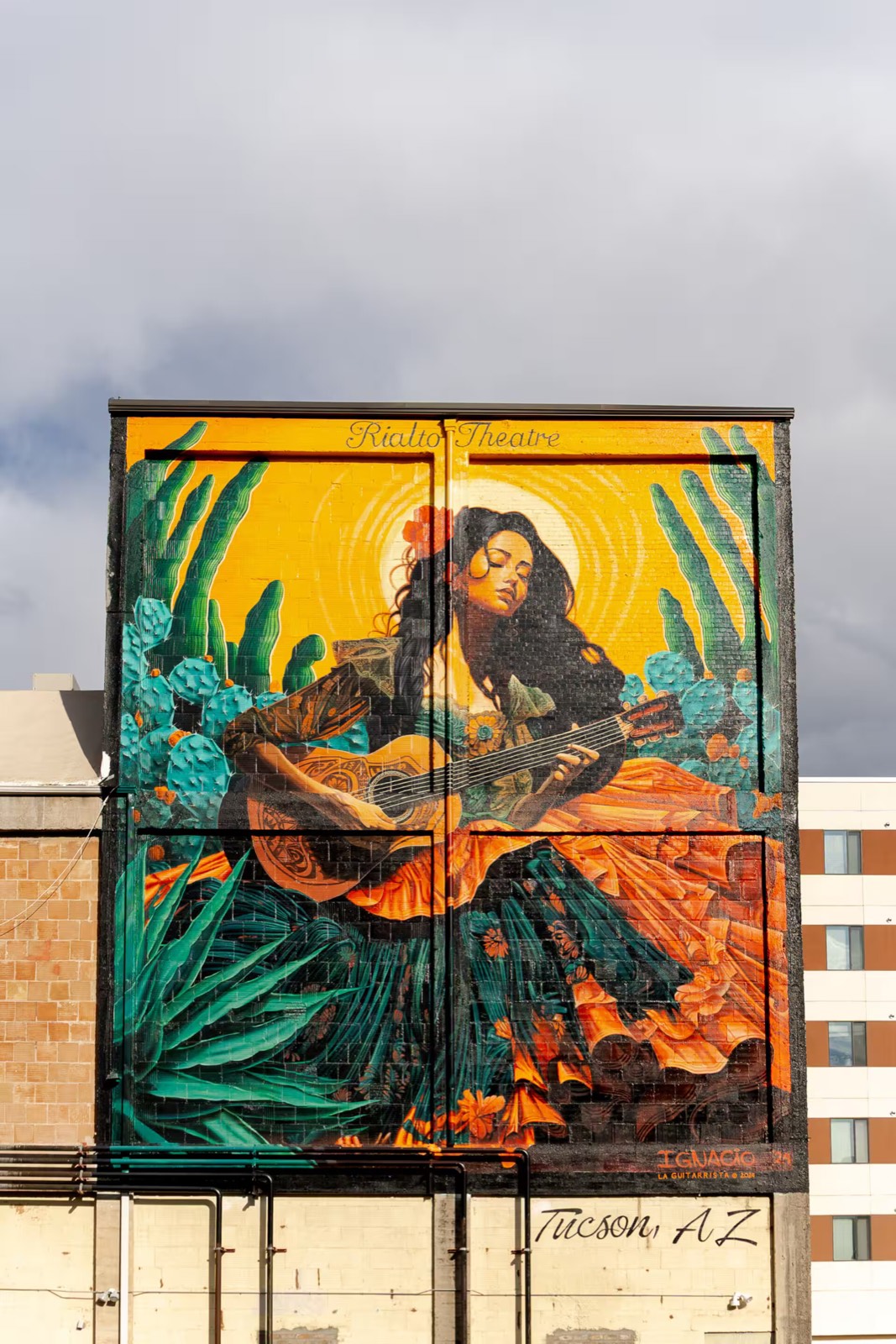 Ignacio Garcia's Rialto Theatre mural in downtown Tucson